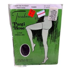 Vintage Treadwell Sheer To Waist Pantyhose Night Mist Medium Tall